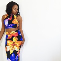 DIY Matching Floral Crop Top and Pencil Skirt and 3 Things I would do differently